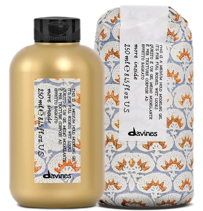 Gel de fijación media de Davines Medium Hold Modelling Gel - More Inside