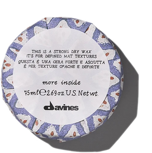 Cera de fijación Extra Fuerte de Davines Strong Dry Wax - More Inside