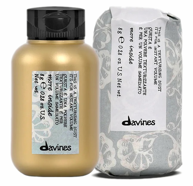Polvo texturizador de Volumen de Davines Texturizing Dust - More Inside