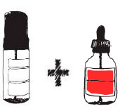 Liquid Spell combinado con ENERGIZING THICKENING TONIC de DAVINES